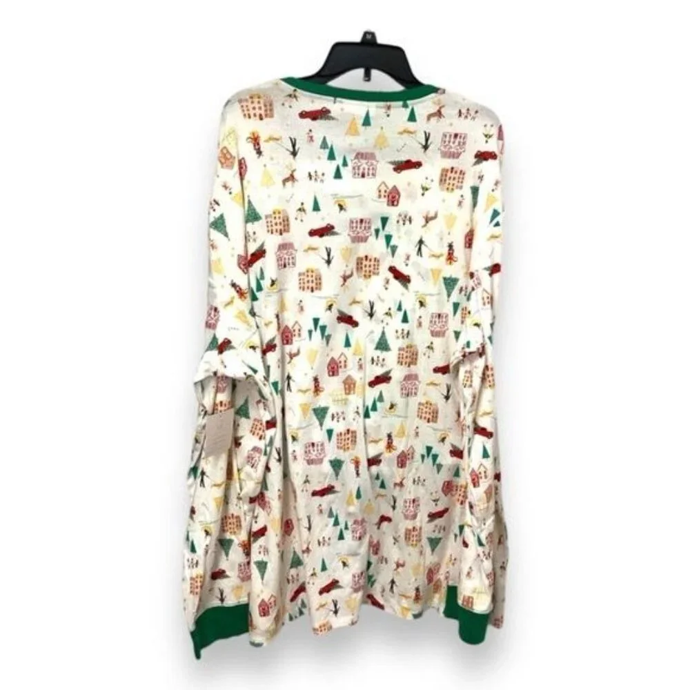 Lauren Conrad Mens Jammies For Your Families Holiday Village Pajama Set 3XLT/B - Picture 3 of 9